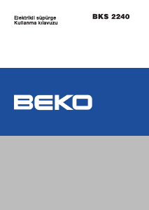 Kullanım kılavuzu BEKO BKS 2240 Elektrikli süpürge