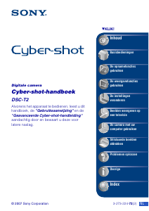 Handleiding Sony Cyber-shot DSC-T2 Digitale camera