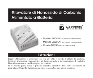 Manuale Ei Electronics Ei204EN Rilevatore di monossido di carbonio