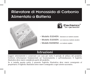 Manuale Ei Electronics Ei205ENA Rilevatore di monossido di carbonio