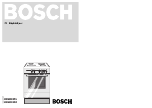 Käyttöohje Bosch HSN832BSK Liesi