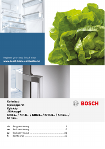 Käyttöohje Bosch KIR21AD40 Jääkaappi