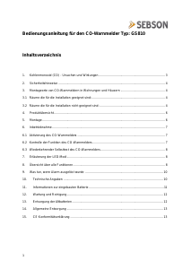 Bedienungsanleitung Sebson GS810 Kohlenmonoxiddetektor