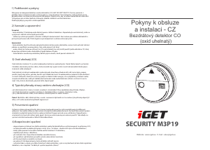 Manual iGet M3P19 Carbon Monoxide Detector