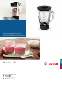 Panduan Bosch MUM9GX5S21 Mixer Duduk