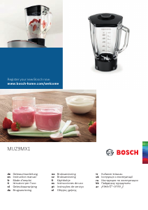 Manuale Bosch MUM9Y35S12 Impastatrice planetaria