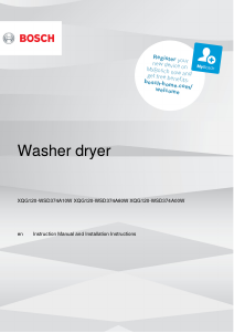 Bedienungsanleitung Bosch WSD374A00W Waschtrockner