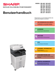 Bedienungsanleitung Sharp MX-2651 Multifunktionsdrucker