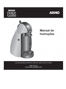 Manual Arno PJ1000B1 Nescafe Dolce Gusto Piccolo Máquina de café