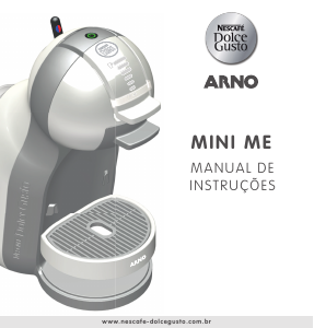 Manual Arno PJ120554 Nescafe Dolce Gusto Mini Me Máquina de café