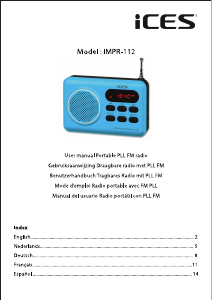 Mode d’emploi ICES IMPR-112 Radio