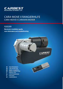 Manual Carbest Cara-Move II Caravan Manoeuvring System