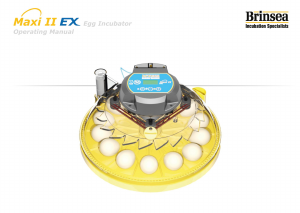 Handleiding Brinsea Maxi II EX Broedmachine