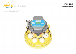 Manual Brinsea Mini II Advance Incubator