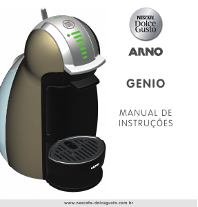 Manual Arno PJ160854 Nescafe Dolce Gusto Genio Máquina de café