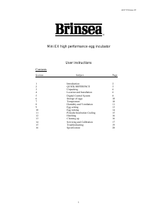 Handleiding Brinsea Mini EX Broedmachine