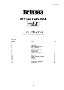 Manual Brinsea Ova-Easy 380 Incubator