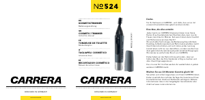 Manual de uso Carrera CRR-524 Cortadora de cejas