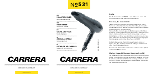 Manual de uso Carrera CRR-531 Secador de pelo