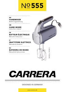 Bedienungsanleitung Carrera CRR-555 Handmixer