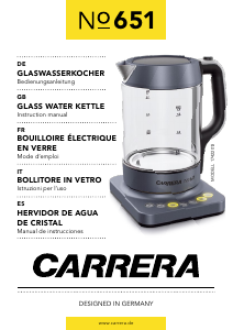 Manual Carrera CRR-651 Kettle