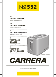 Manual de uso Carrera CRR-552 Tostador