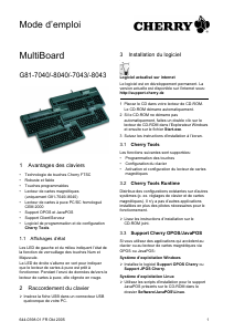 Mode d’emploi Cherry G81-8040 Clavier