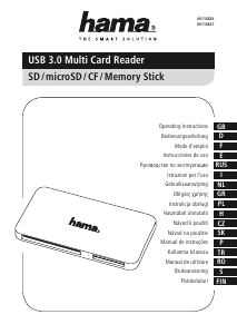 Manuale Hama 00114836 Multi Lettore di schede