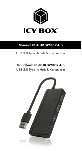 Manual Icy Box IB-HUB1423CR-U3 Card Reader