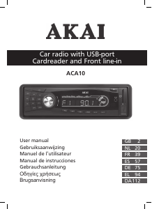 Manual Akai ACA10 Car Radio