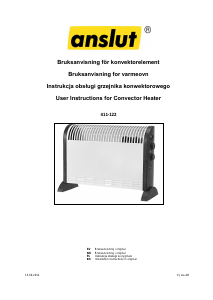 Bruksanvisning Anslut 411-122 Värmefläkt