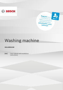 Manual Bosch WAL28RH2GR Washing Machine