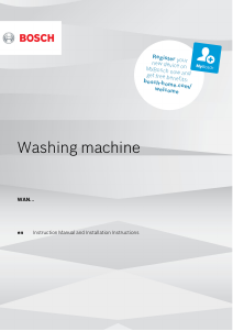 Manual Bosch WAN20068IT Washing Machine