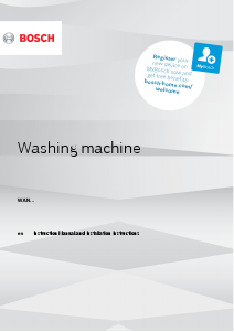 Manual Bosch WAN240A7SN Washing Machine