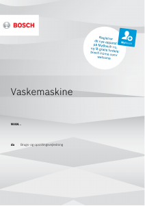 Brugsanvisning Bosch WAN282M8SN Vaskemaskine