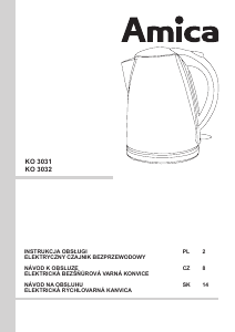 Instrukcja Amica KO 3032 Czajnik