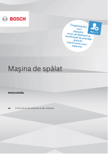 Manual Bosch WHA122XEBL Mașină de spălat