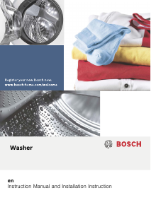 Manual Bosch WIA24201EE Washing Machine