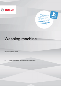 Bedienungsanleitung Bosch WUP241600W Waschmaschine
