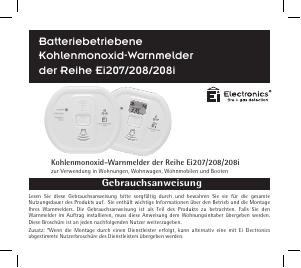 Bedienungsanleitung Ei Electronics Ei208 Kohlenmonoxiddetektor