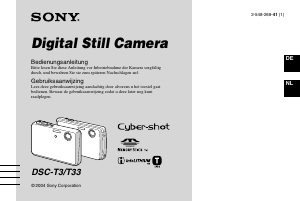 Bedienungsanleitung Sony Cyber-shot DSC-T33 Digitalkamera