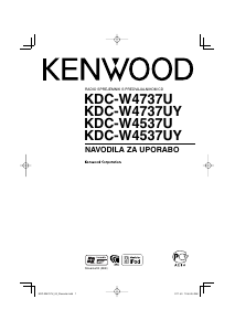 Priročnik Kenwood KDC-W4537U Avto radio