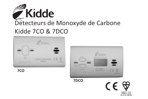 Mode d’emploi Kidde 7CO Détecteur de monoxyde de carbone