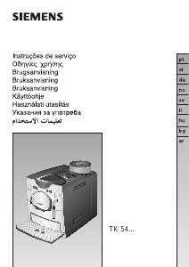 Manual Siemens TK54F09 Máquina de café