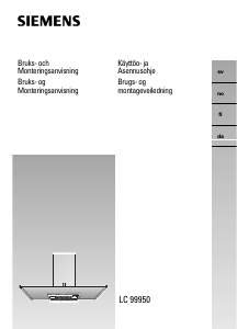 Käyttöohje Siemens LC99970 Liesituuletin