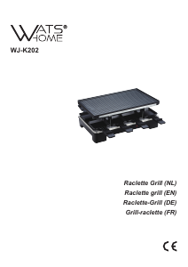 Manual Watshome WJ-K202 Raclette Grill