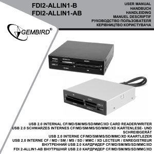 Mode d’emploi Gembird FDI2-ALLIN1-AB Lecteur de cartes