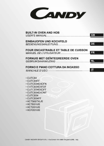 Manuale Candy HCT601X/E Forno
