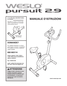 Manuale Weslo Pursuit 2.9 Cyclette