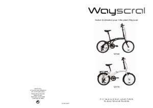 Instrukcja Wayscral W165 Rower składany